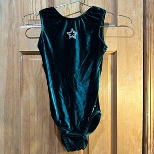 green velvet GK leotard